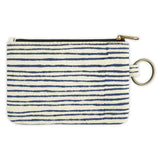 Reverse side JOYN Cotton ID Holder- Navy Pinstripe 