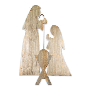 Jumbo Holy Family Christmas Figurines Set, 3-Pieces