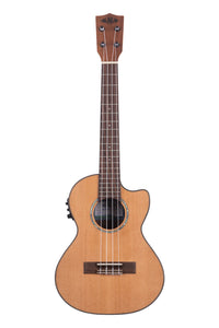 Kala Solid Cedar Acacia Tenor Cutaway Ukulele with EQ