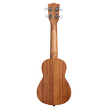 Kala Mahogany Spruce Top Soprano Ukulele- back view