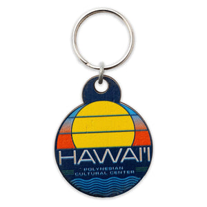 Polynesian Cultural Center "Sunset" Wood Key Fob