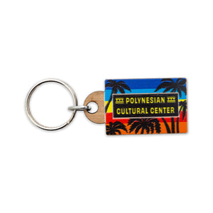 Polynesian Cultural Center "Colors" Wood Key Fob