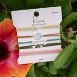 K'lani "Aloha" Wrist and Hair Bracelets Set- 5 Pieces