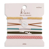 K'lani "Aloha" Wrist and Hair Bracelets Set- 5 Pieces 