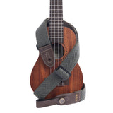 Kala Handmade Ukulele Strap- Olive Herringbone