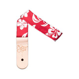 Kala "Red Hibiscus" Handmade Ukulele Strap 