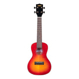 Kala Cherry Burst Flame Maple Concert Ukulele-Gloss Finish