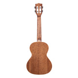 Kala Solid Mahogany Gloss Tenor Ukulele, back view