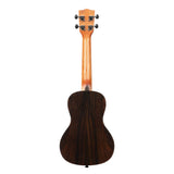 Kala Ziricote Gloss Concert Ukulele- back view