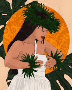 "Kiana" Art Print by Mayan Llanera-  8"x10"