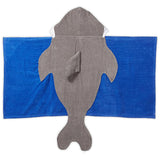 Mudpie Kid's Shark Hooded Towel