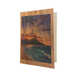 Koa Kards Hawaii-Themed Koa Wood Folded Note Card