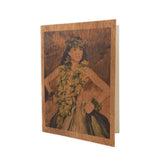 Koa Kards Hawaii-Themed Koa Wood Folded Note Card