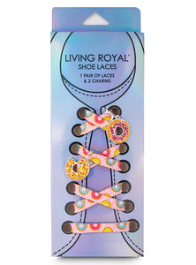 Living Royal "Donut" Shoe Laces & Charm Set