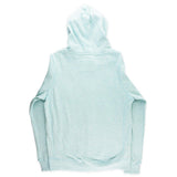 Pacific Creations Women's Sky Blue "Ocean Turtle" Zip Hoodie Back View