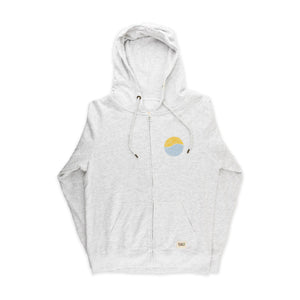 Womens "Horizon Sun" Graphic Full-Zip Hoodie