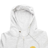 Womens "Horizon Sun" Graphic Full-Zip Hoodie- closeup on the hood