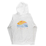 Womens "Horizon Sun" Graphic Full-Zip Hoodie with large graphic on back