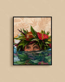 "Lei Po'o" Art Print by Mayan Llanera 8"x10"