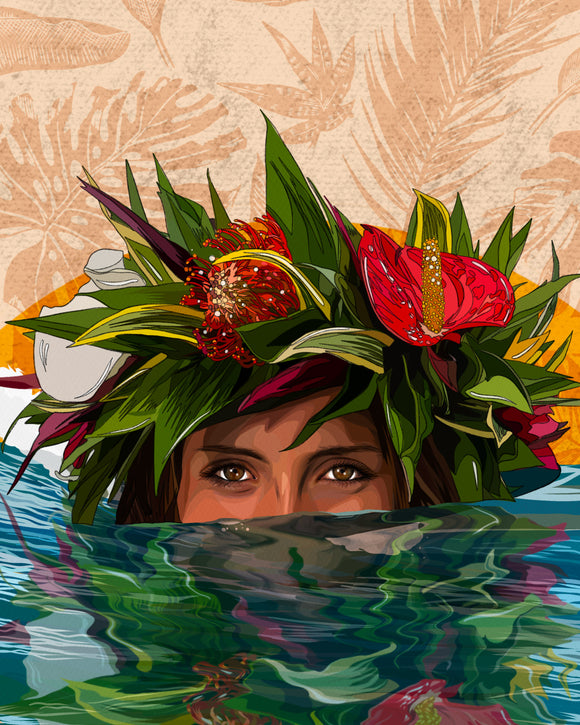 Lei Po'o Art Print by Mayan Llanera- 11