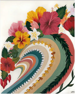 Summasea "Lei Wave" Print by Summer Colmus- 8" x 10"