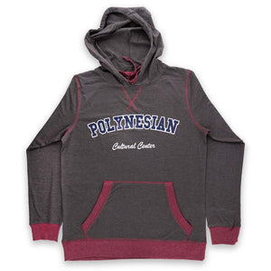 Custom "Polynesian Cultural Center" 2XL Lightweight Long Sleeve Hoodie- Charcoal