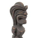 Hawaiian Good Luck Tiki Figurine- 12" Closeup of Head and Upper Body