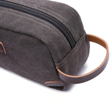 Mad Man Canvas Men's Toiletry Dopp Kit- Black 