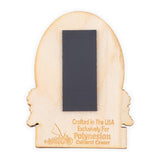 Polynesian Cultural Center Laser-Cut Wood Hula Girl Magnet Back View