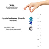 Woodstock Chimes "Moonlight Crystal Grand Cascade" Suncatcher- Size Chart