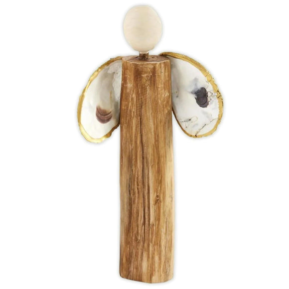 Mudpie Oyster Shell & Driftwood Nativity Angel