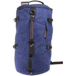 Mad Man Blue "Boston" Duffle Bag & Backpack Combo