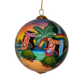 Maui-by-Design-Hand-painted-Glass-Hawaiian-Christmas-Ornament- Rotated View