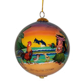 Maui-by-Design-Hand-painted-Glass-Hawaiian-Christmas-Ornament