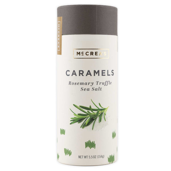 McCrea's Rosemary Truffle Sea Salt Caramels- 5.5 oz. Tube