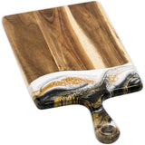 Medium Acacia Cheese Board 8x16 Gold Onyx - The Hawaii Store