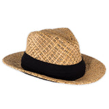 Kooringal Men's "Laguna" Drover Straw Hat- Natural & Black