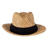 Kooringal Men's "Laguna" Drover Straw Hat- Natural & Black