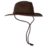 Mens-Kooringal "Hamilton" Men's Safari Hat- Chocolate-Hamilton-V2-Choco-Side