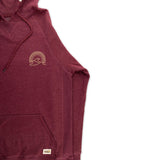 Pacific Creations Mens "Tri Wave" Hoodie- Burgundy