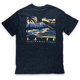 Back View of Pacific Creations "Aloha Bay" Mens T-Shirt, Black