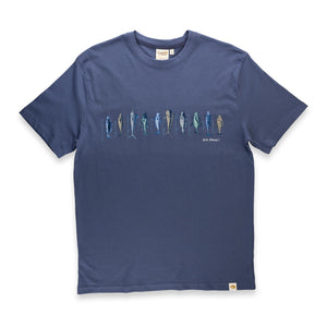 Pacific Creations Men's "Game Fish" Tee Shirt- Blue Gray