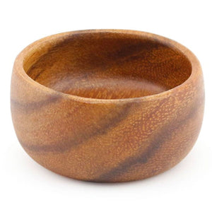 Mini Round Acacia Wood Bowl with Satin Finish