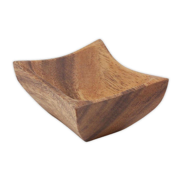 Rectangular Acacia Wood Sauce Dish