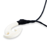 Mini Hawaiian Fish Hook Bone Necklace