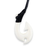 Mini Hawaiian Fish Hook Bone Necklace