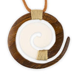 Mauna Kai "Koru" Wood & Bone Necklace