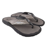 Olukai Men's "Ohana Pa'i" Sandals- Pavement Wai Camo Color