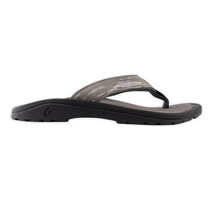 Olukai Men's "Ohana Pa'i" Sandals- Pavement Wai Camo Color