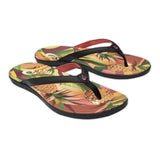 OluKai "Ho'opio" Women's Sandals- Black & Pineapple Print